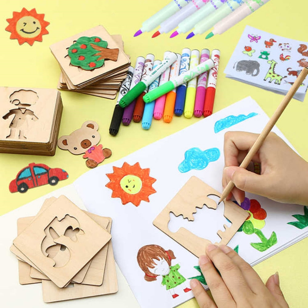 Plantillas Montessori para dibujar (10 y 20 piezas)