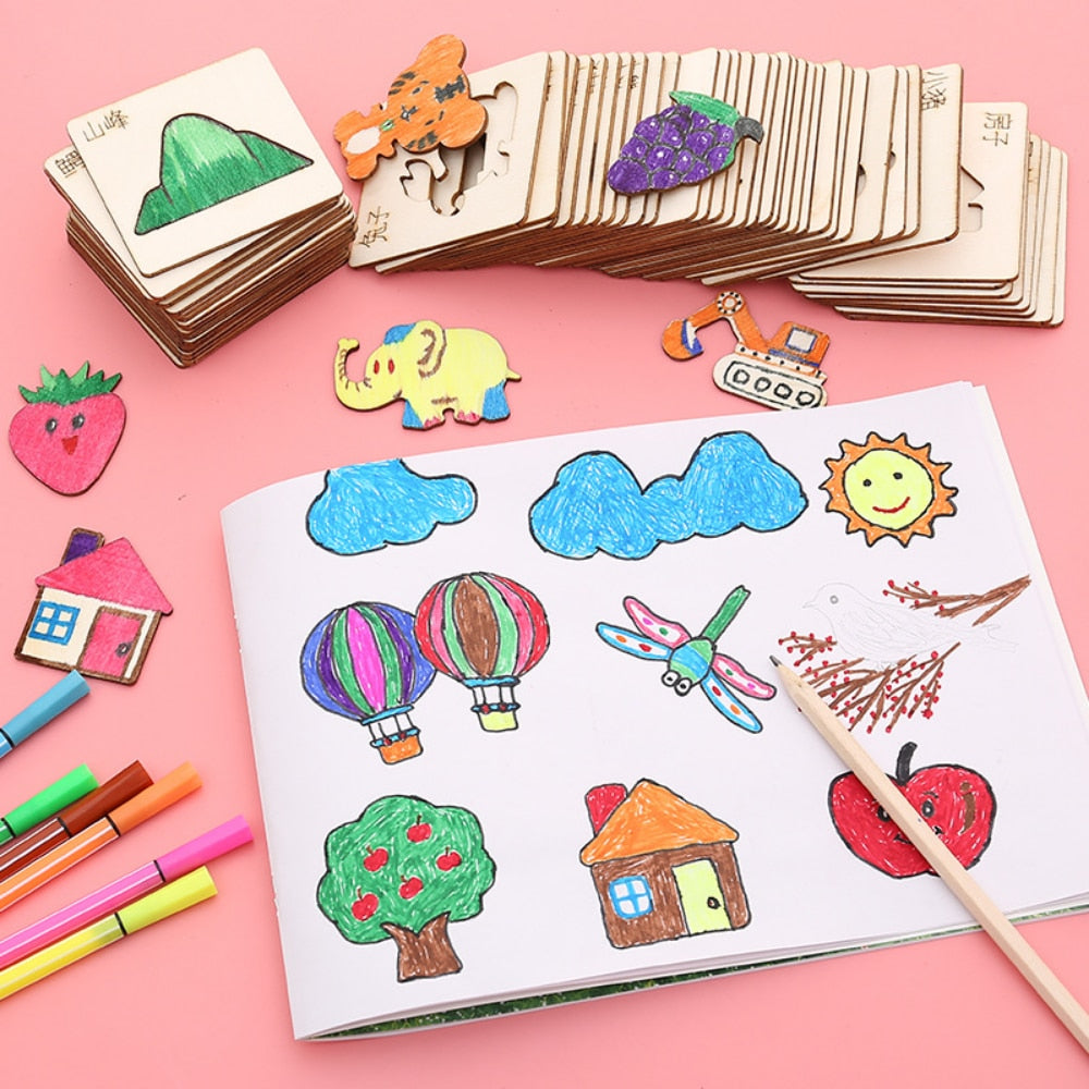 Plantillas Montessori para dibujar (10 y 20 piezas)