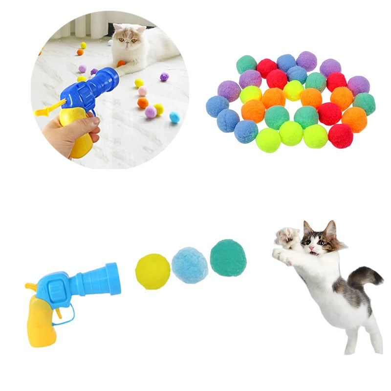 Pistola interactiva para gatos